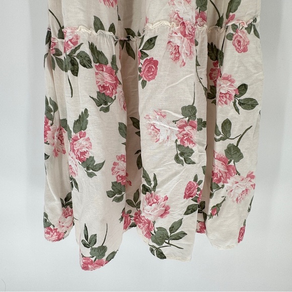 Old Navy Floral Maxi Dress - Cream and Pink - Picture 8 of 12